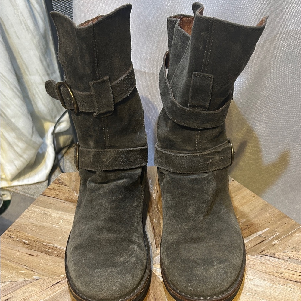 Fiorentini + Baker Gray Combat Boots - Picture 2 of 7